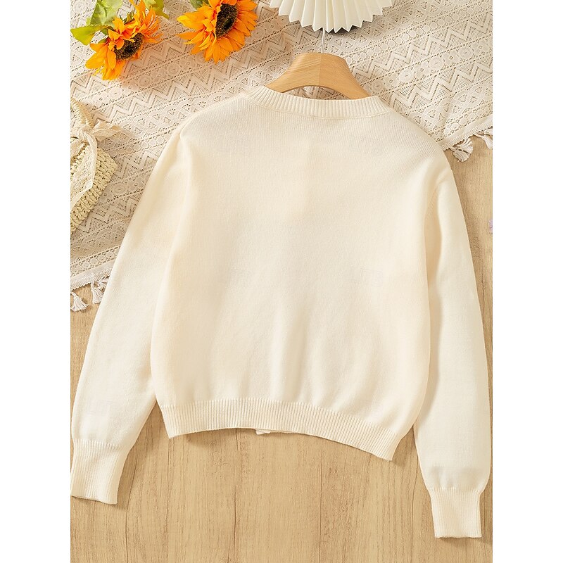 Women's Cardigan Elegant Vintage Daily Floral Graphic Ribbed Crew Neck Buttons Knitted Long Sleeve Regular Tops Knit Outdoor Home Work Black Red Fall Winter2