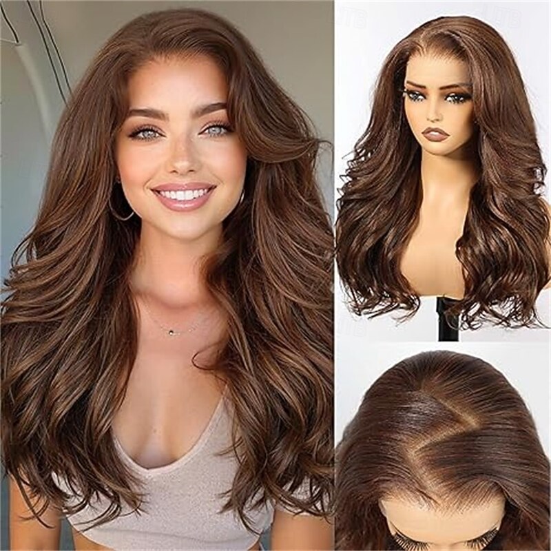 24 Inch Blonde Highlights Long Curly Layered Wigs Natural Wigs for Women Daily Use3