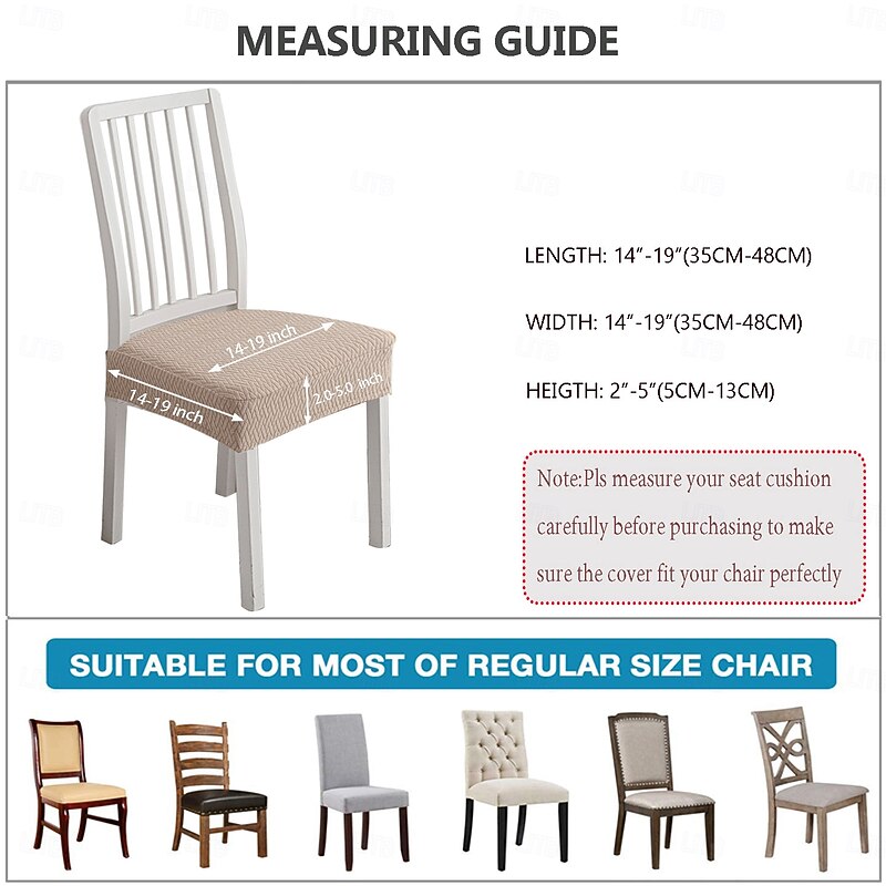 Waterproof Chair Cover Jacquard T Shape Cushion Set Slipcover Dining Chair Protector Washable Seat Covers For Home Kitchen Restaurant Banquet Club Furniture Decoration2