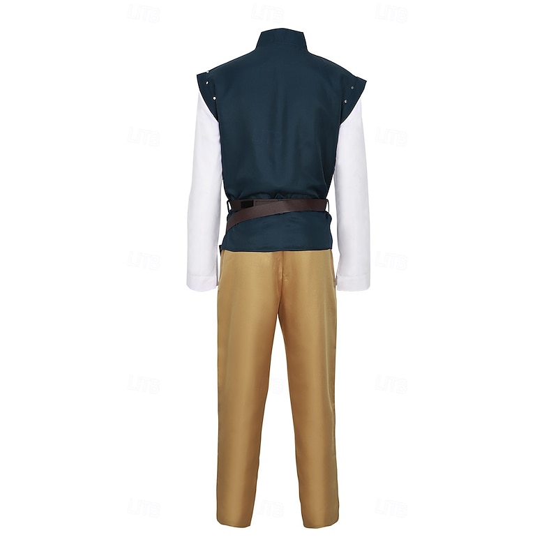Rapunzel Tangled Prince Flynn Rider Costume Fancy Dress Cosplay Movie Cosplay for Men's Adults Halloween Carnival Performance Comic Con Anime Expo4