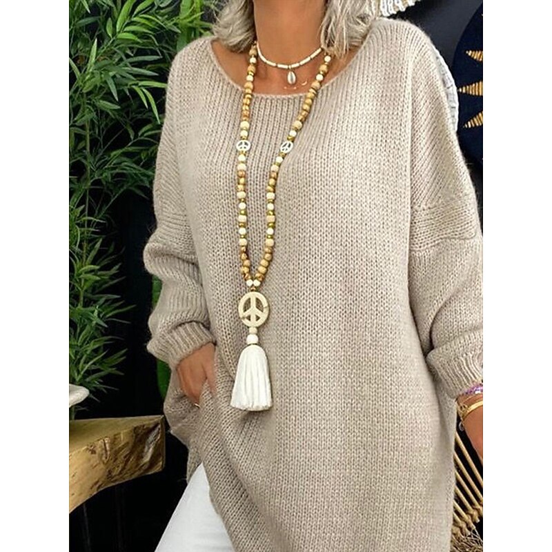 Women's Long Beaded Tassel Necklace with Star Pendant, Bohemian Wooden Beads Jewelry for Casual Outfits, Beachwear and Parties3