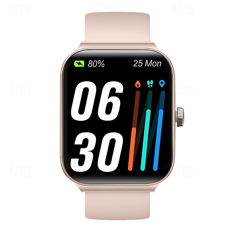 IDW16 Smart Watch 1.95 inch Smartwatch Fitness Running Watch Bluetooth Pedometer Call Reminder Fitness Tracker Compatible with Android iOS Men Long Standby Hands-Free Calls Waterproof IP 67 42.5mm4