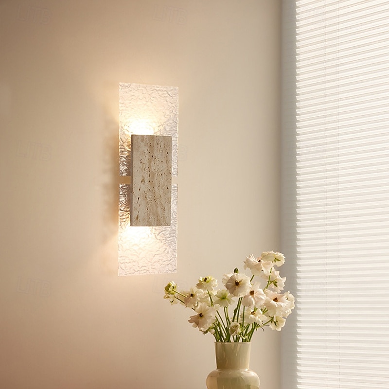 Wall Lamp, Stone Crysta Wabi-sabi Style,Travertine, Bedroom, Living Room, Back Wall, Corridor, Hotel2