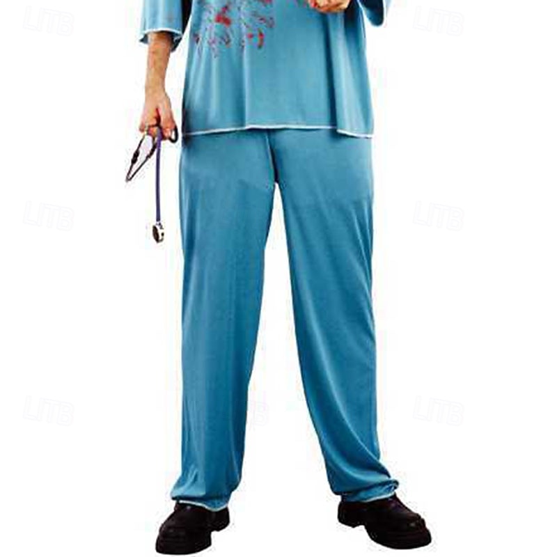 Bloody Nurse Halloween Outfits Fancy Costume Horror Scary Cosplay Adults' Men's Halloween Carnival Performance Party Easy Halloween Costumes Dress Up3