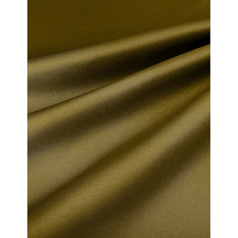 A-Line Mother of the Bride Cocktail Dresses Elegant Formal Wedding Guest Ankle Length Long Sleeve Shirt Collar Taffeta with Slit3