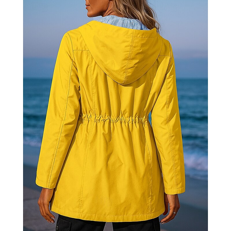 Women's Outdoor Jacket Hiking Jacket Raincoat Outdoor Waterproof Windproof Quick Dry Lightweight Hiking Outfits Hiking Clothes Spring Autumn / Fall Jacket Hunting Climbing Camping / Hiking / Caving2