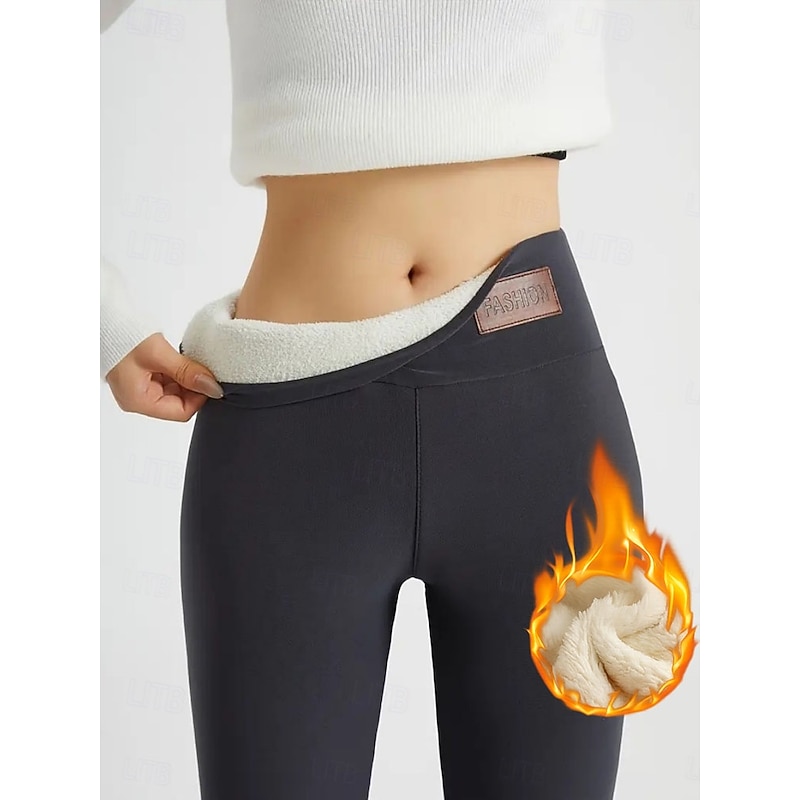 Women's Leggings Active Vacation Fashion Full Length High Waist Solid Color Breathability Soft Comfortable Stretchy Wine Navy Black Gray Spring Fall Winter Regular Fit