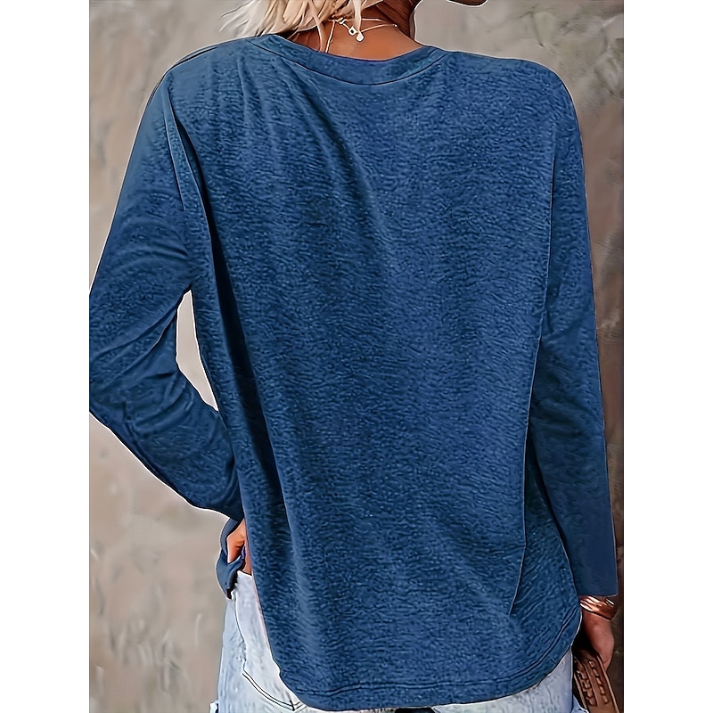 Women's T Shirt Graphic Animal Dragonfly Vintage Stylish Classic Long Sleeve Crew Neck Round Neck Regular Tops Daily Print Black Navy Blue Light Blue Spring Fall Winter2