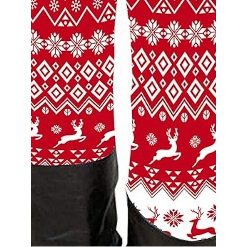 Women's Chinos Leggings Cozy Leggings Vacation Casual Full Length High WaistPantsUgly Christmas Reindeer Printing Thermal Warm Comfortable Stretchy Vacation Casual Daily Red Spring Fall Winter Slim3