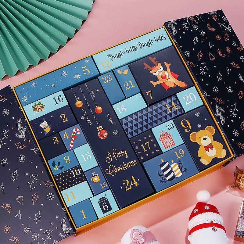 Diy Advent Calendar - Empty Advent Calendar to Fill Yourself Christmas Advent Boxes Empty for Kids and Family