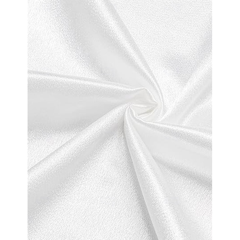 Men's Skinny Trousers Dress Pants Silk Like Satin Pants Pocket Plain Breathable Full Length Formal Party Club Fashion Streetwear White Gold Inelastic3