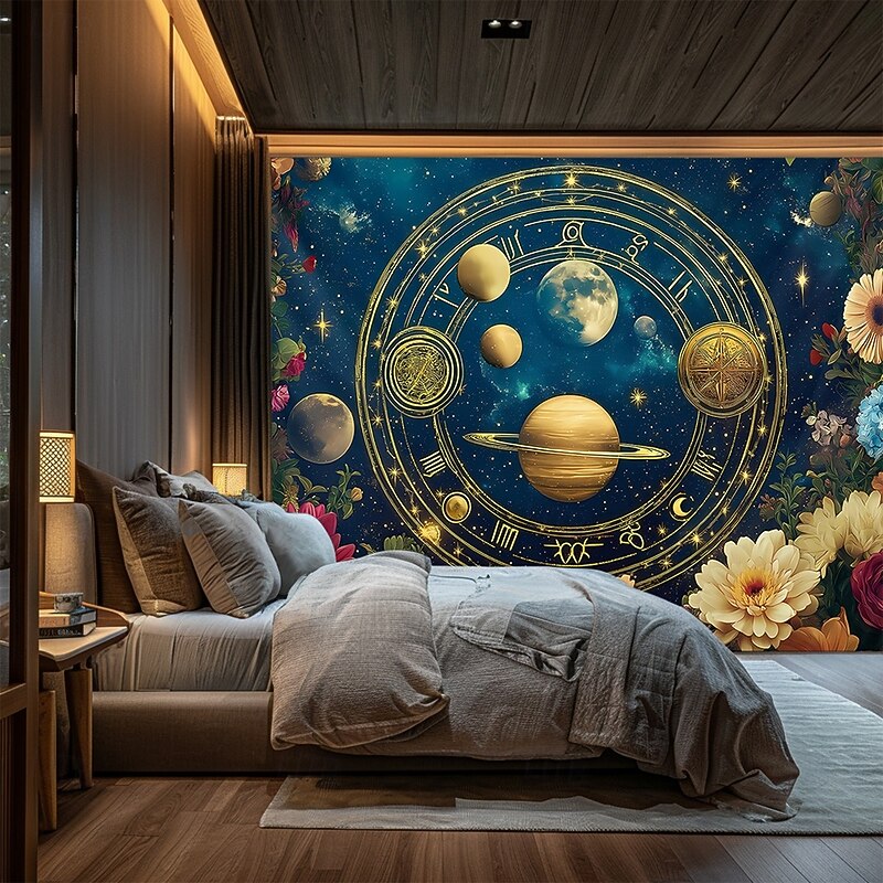 Tapestry Blanket Wall Hangings Moon Sun Galaxy Space Bohemian Mystic Bedroom Living Room Dorm Home Decor2