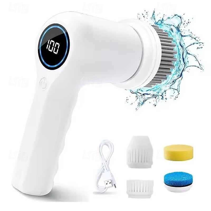 Multifunctional Cleaner Brush Electric Household Cleaning Brushes Electric Kitchen Brush Cleaning Gadgets for Home Spin