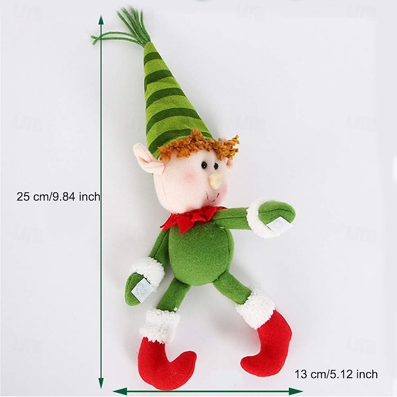 3 Pieces Wine Bottle Cover Hugger Holder Bottle Topper Christmas Decoration Dinner Table Ornaments Snowman Santa Claus Elf Merry Xmas Gift/Toys, for Home Party Bar Hotel Restaurant2