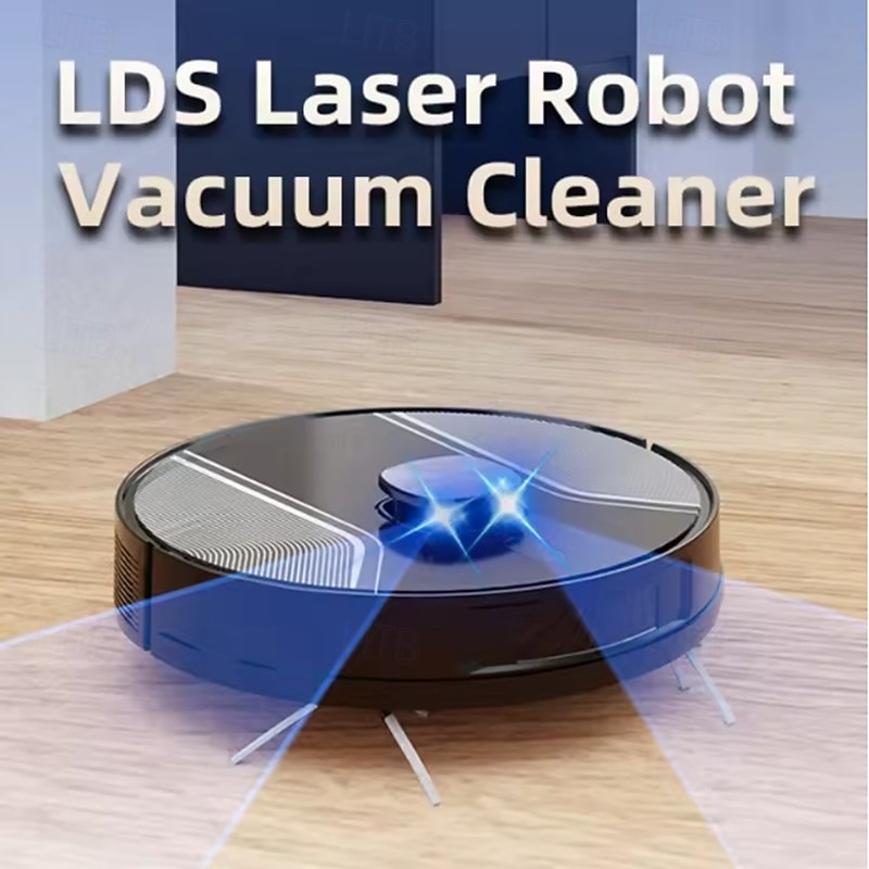 New Wireless Intelligent Laser Model Electronically Controlled Water Tank Planning Three-in-one Household Sweeping Robot3