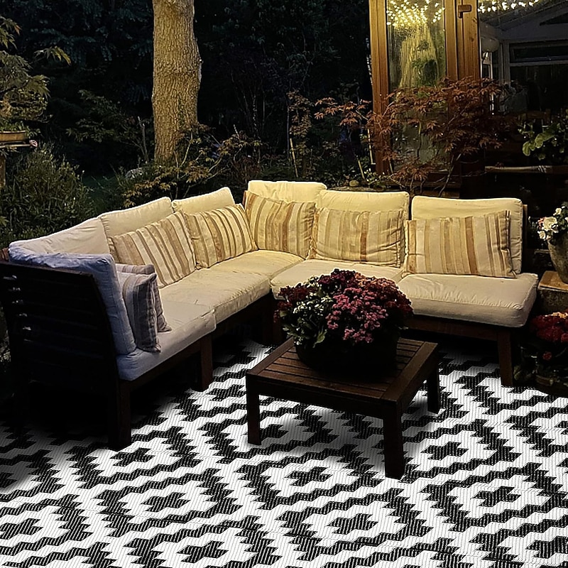 Camping Rugs, Plastic Straw Mat Weatherproof Reversible, Large Floor Mat for Outdoors, Backyard, Deck, Picnic, Beach, Trailer, Camping4