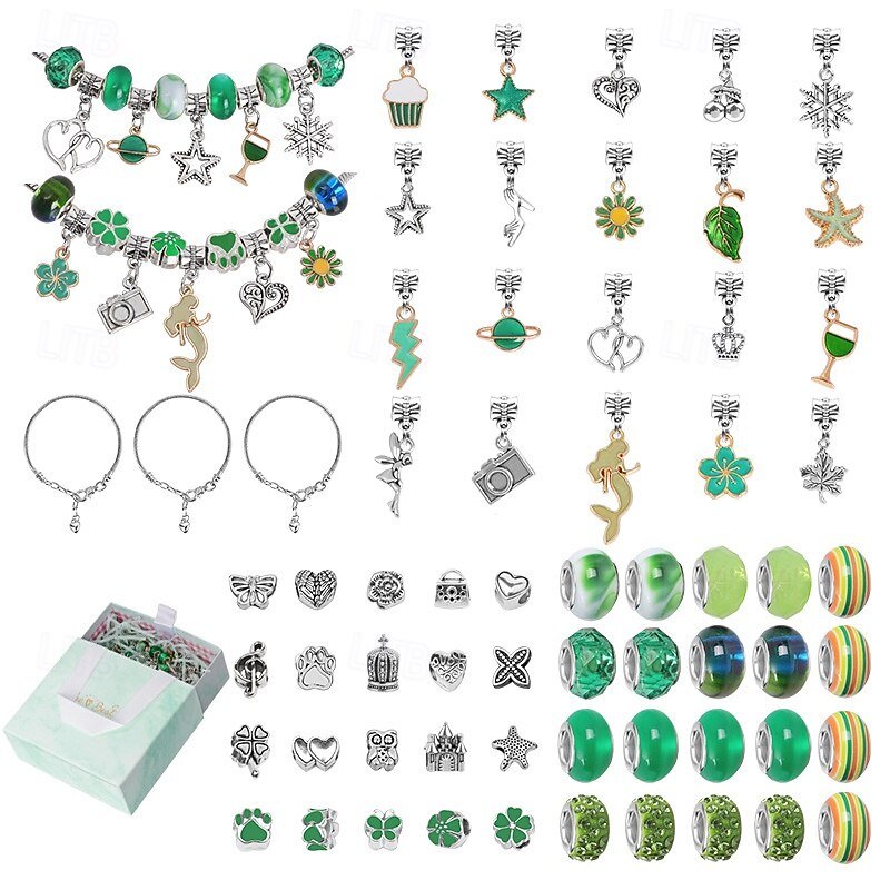 Charm Bracelet Making Kit,Christmas Girls Toy That Inspires Creativity and Imagination, Crafts for Girls Ages 8-12 with Jewelry Making Kit Perfect Gifts for 6 7 8 9 10 Girl Self-Expression!3