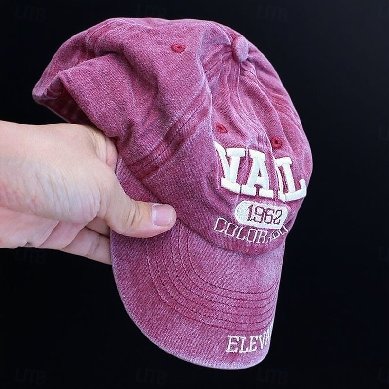 Men's Women's Baseball Cap Wine Navy Blue Cotton Modern Contemporary Outdoor Sports & Outdoor Casual Daily Solid / Plain Color Washable Outdoor Casual / Daily Convenient4