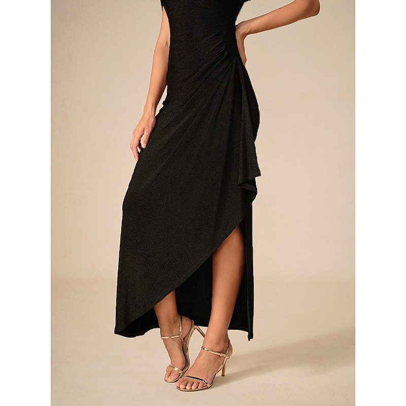 Women's Long Dress Maxi Dress Party Dress Bodycon Elegant Party Birthday Club Regular Fit Plain Sleeveless Straps Black Summer3