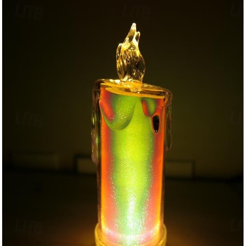 1 Pack LED Flameless Candles,Fake Candle, Battery Operated Candles for Valentine Bedroom Birthday Wedding Christmas Decorations Home Decor3