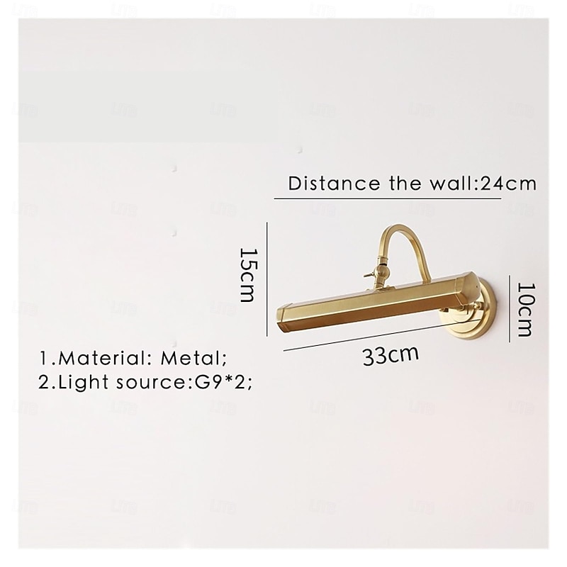 Indoor Wall Light With Swing Arm Wall Lamps Gold Vanity Light Modern Wall Lamps Bedroom Picture Decor Art Reading Wall Lighting for PicturesFrames&Mirros2