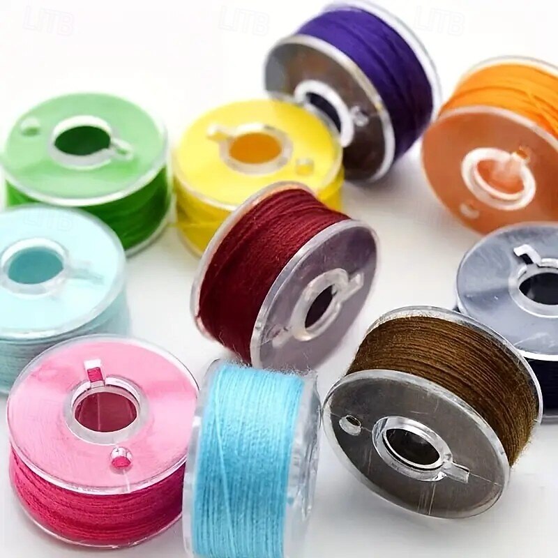 25pcs Colorful Sewing Thread Spools with Storage Box – Practical, Easy to Install, Replacement for Home Sewing Machines3