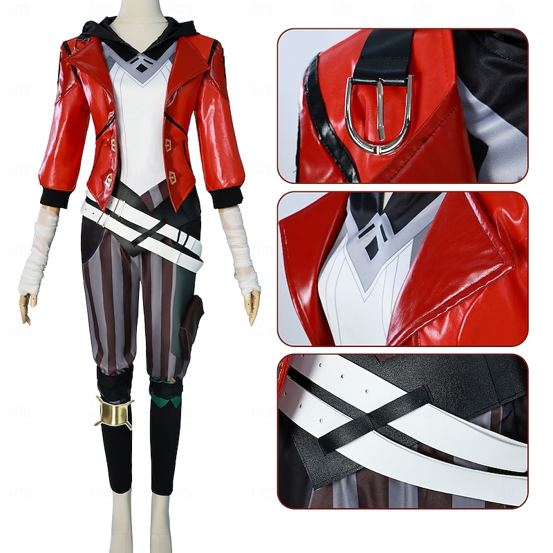 Vi Violet Costume Fancy Dress Cosplay Movie Cosplay for Women's Adults Halloween Carnival Performance Comic Con Anime Expo