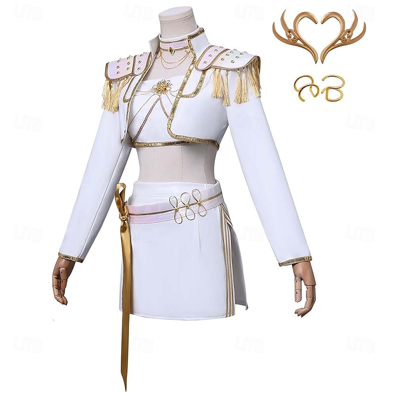 Korean Idol Inspired Pop Star Outfits Costume Fancy Dress Virtual Idol Movie Cosplay for Women's Adults Halloween Carnival Performance Comic Con Anime Expo2