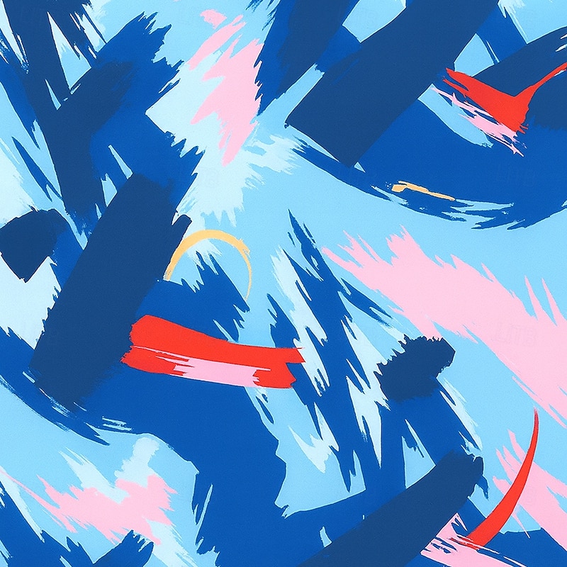 Men's Color Block Golf Polo Long Sleeve Polo Shirts Lapel Casual Athleisure Daily Wear 3D Print Buttons Spring Fall Winter Blue Purple Green4