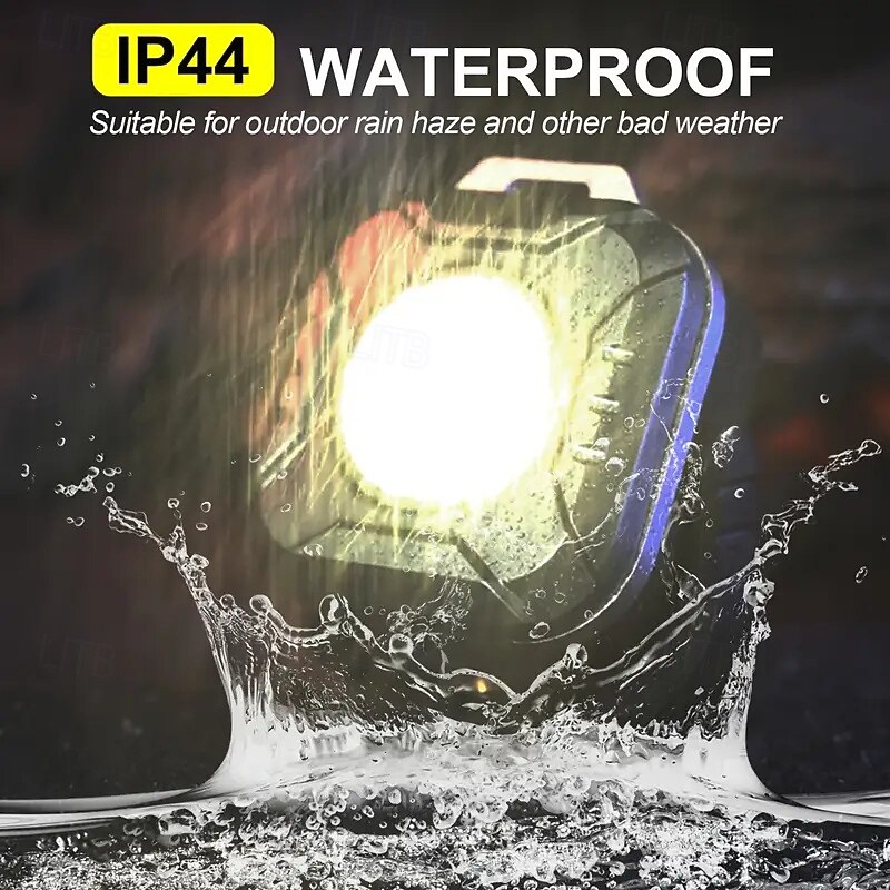 Mini High-Power LED Work Light Rechargeable EDC Flashlight 6 Brightness Modes Adjustable Color Temperature Long Battery Life Outdoor Lighting for Emergency Situations2