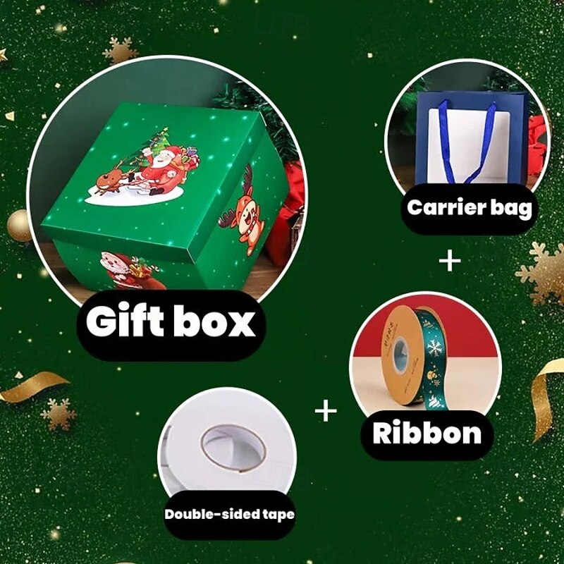 Christmas Surprise Explosion Gift Birthday Party Candy Box Wedding Proposal Decoration Creative DIY Handmade Explosion Gift Box for Anniversary Celebration Romantic Keepsake Storage Container4