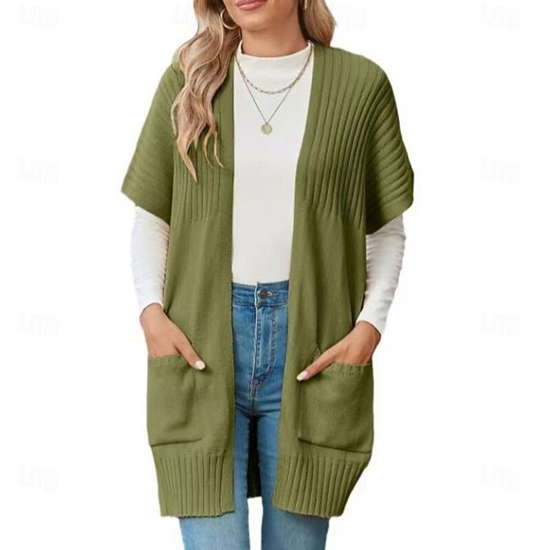 Wedding Guest 's Wraps Elegant Casual Daily Keep Warm Short Sleeve Polyester Wedding Wraps With Pure Color For Wedding Spring2