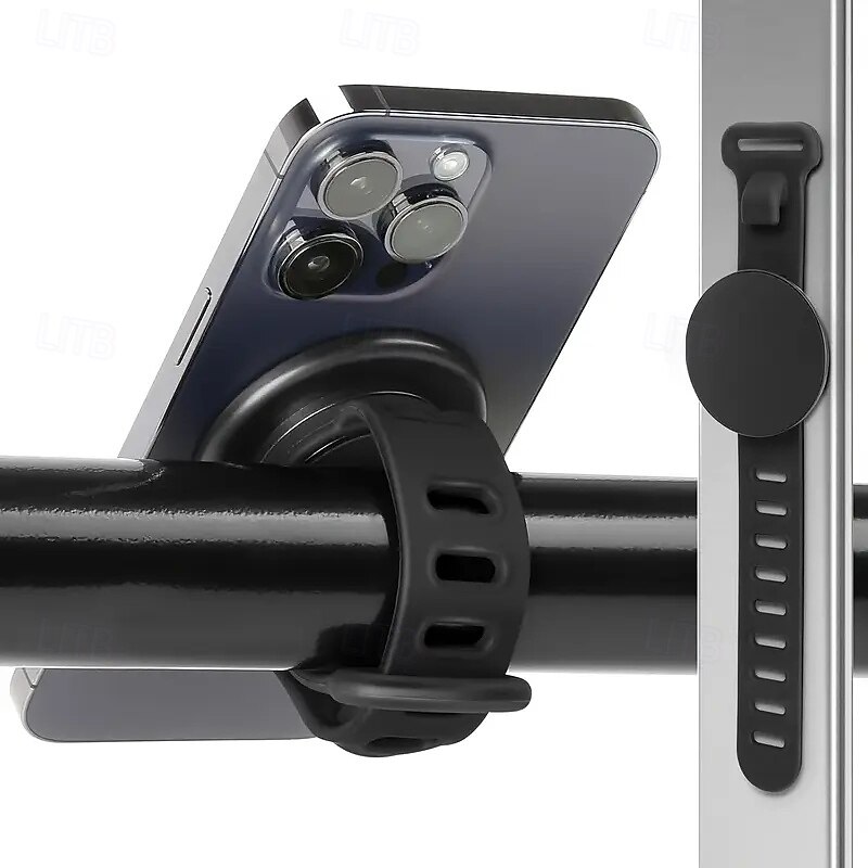 Magnetic Mount Gym Phone Holder Adjustable Strap Steering Wheel Phone Mount
