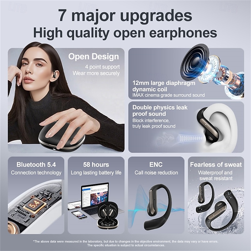 Smart AI Translation Headset True Wireless Sports Long-lasting Bluetooth Headset Stereo Sound Semi-in-ear Air Conduction Headset4