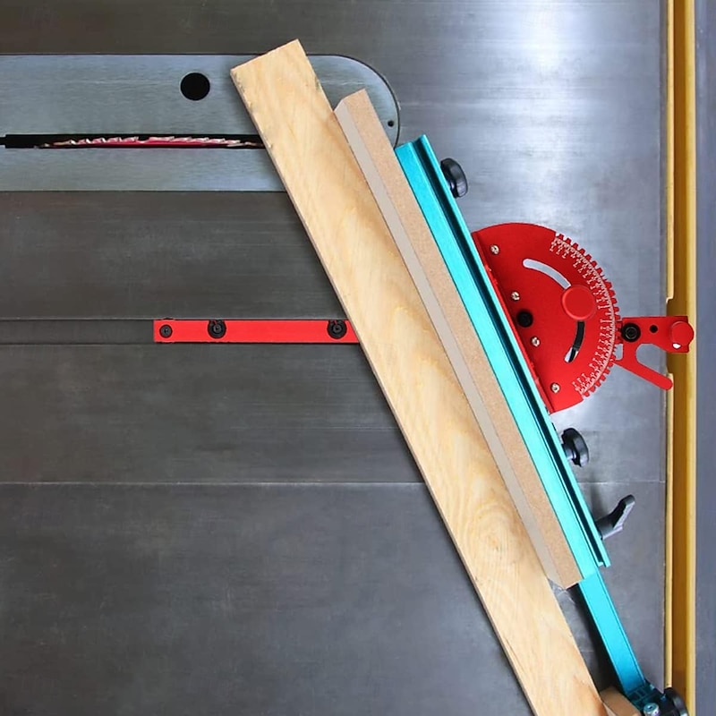 Table Saw Miter Gauge for Table Saws, Band Saws, and Router Tables (Red)4