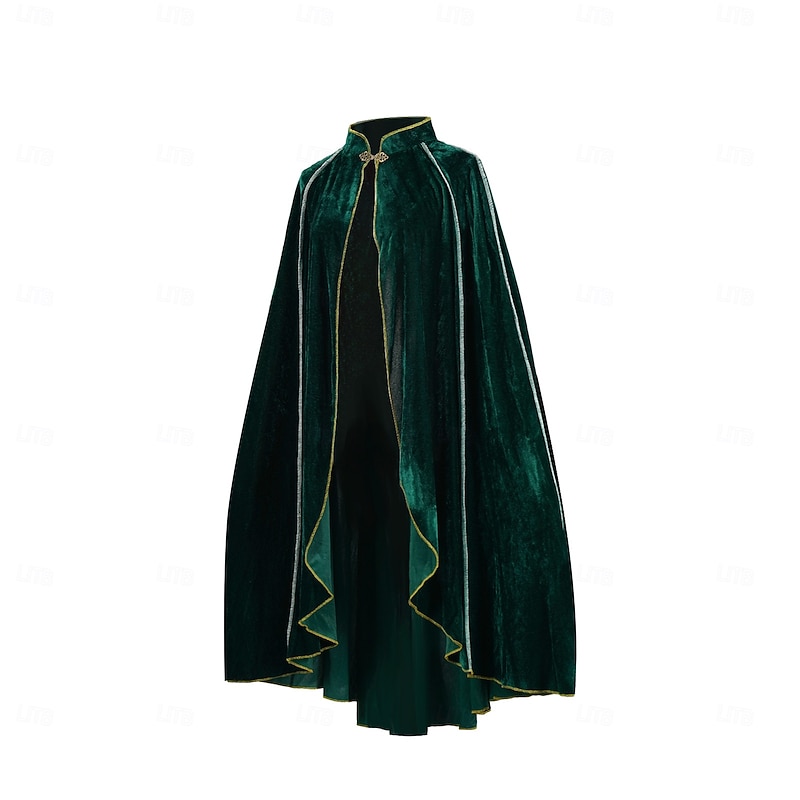 Retro Vintage Medieval Renaissance Cape Cloak Shawls Celtic Knight Fancy Dress Men's Women's Unisex Celtic Halloween Carnival Performance Party LARP Adults Cloak4