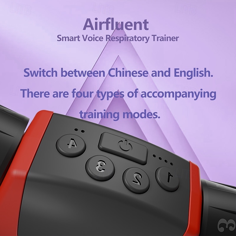 Intelligent Voice Resistance Breathing Trainer Built-In Voice Coach Function Improve Lung Function Assist Abdominal Breathing4
