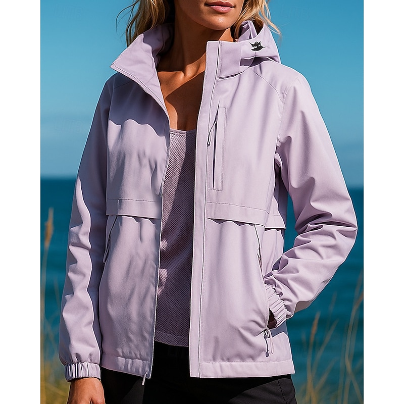 Women's Windbreaker Softshell Jacket Hiking Jacket Outdoor Waterproof Windproof Breathable Hiking Outfits Hiking Clothes Spring Autumn / Fall Top Fishing Camping / Hiking / Caving Running Patchwork3