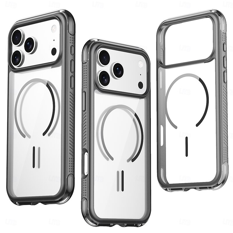 Phone Case For Samsung Galaxy 17 Pro Max 17 Air 16 15 14 Pro Max Plus 13 Pro Max Back Cover Magnetic Adsorption Support Wireless Charging Kickstand Non-Yellowing Retro TPU Acrylic2