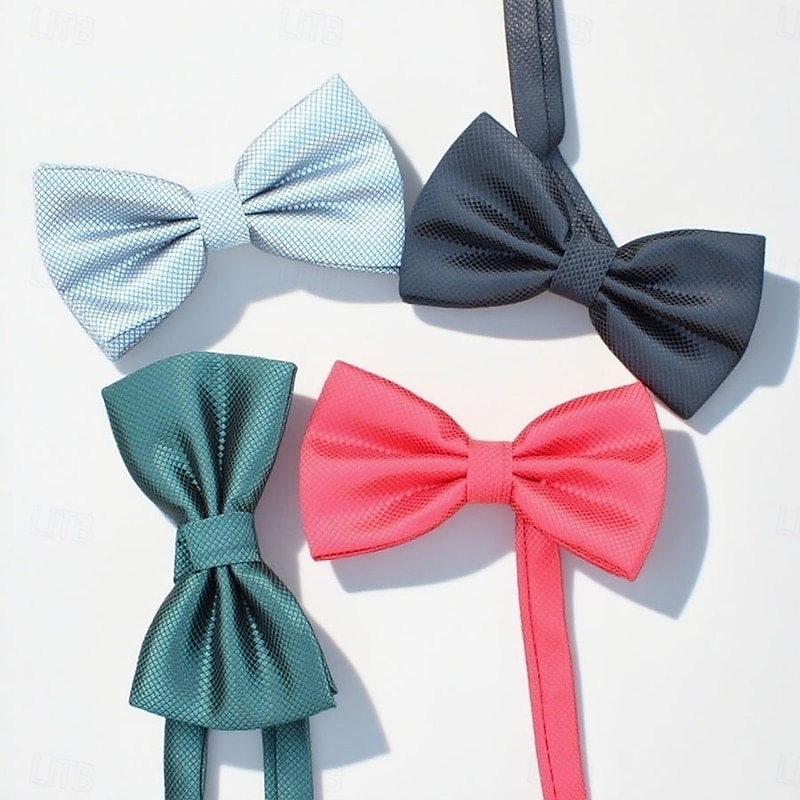 Men's Bow Tie Office / Business Traditional / Classic Solid / Plain Color Formal Evening Wedding Party Date