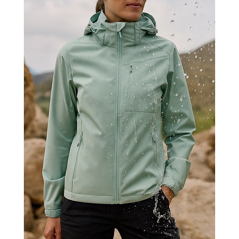 Women's Hiking Jacket Winter Jacket Hiking Fleece Jacket Winter Outdoor Thermal Warm Waterproof Windproof Fleece Jackets Hunting Climbing Camping / Hiking / Caving Black Pink Red Purple Green4