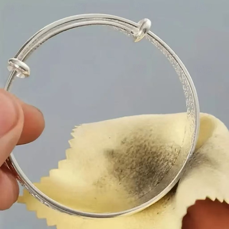 10/20/30pcs Jewelry Polishing Cloths – Necklace, Ring, Bracelet, and Silverware Cleaning Wipes, Anti-Tarnish, High-Quality Polishing Towels2