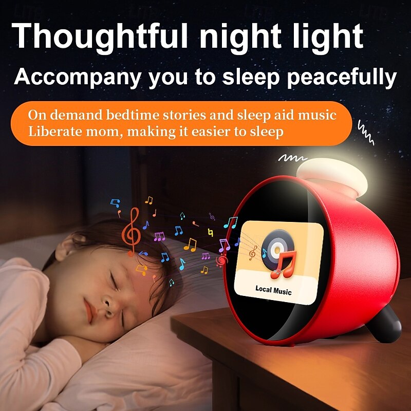 Popular Smart AI Alarm Clock Kids LCD Rechargeable Battery WiFi Feature AI Voice Controlled Smart Kids Timer4