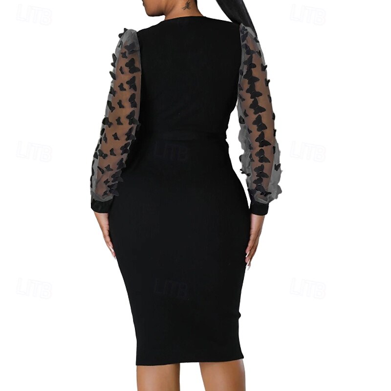 Women's Mini Dress Black Dress Party Dress Cocktail Dress Satin Dress Fashion Modern Party Evening Party Cocktail Party Regular Fit Plain Long Sleeve V Neck Black White Wine Red Fall Winter3