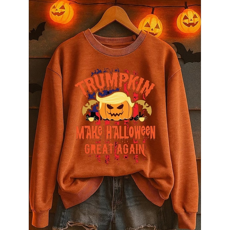 Women's Sweatshirts Graphic Fashion Casual Long Sleeve Crew Neck Regular Tops Street Dailywear Casual Print Black Pink Dark Pink Orange Light Grey Fall Winter2