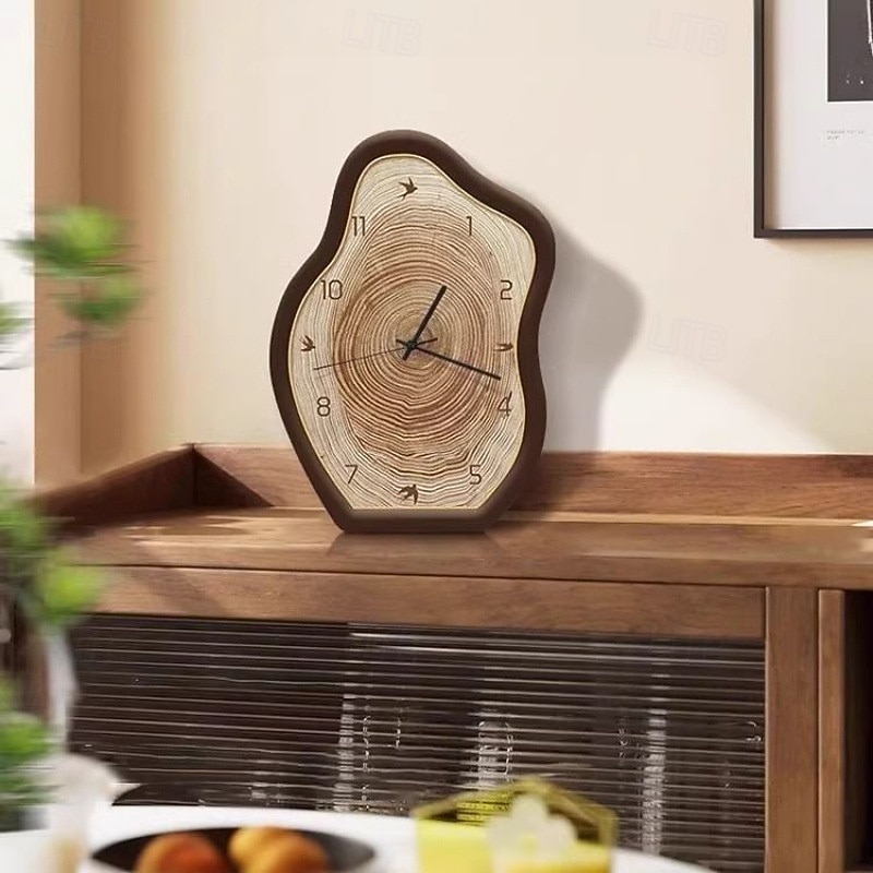 Silent Wooden Tabletop Clock4