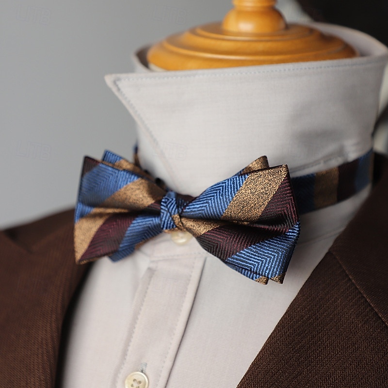 Men's Bow Tie Modern Contemporary Stripe Wedding Party Daily Wear - Main Image