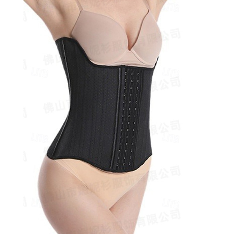 Women's Corset Shapewear Waist Cincher Shapewear Sexy Corset Sexy Sweet Pure Color Backless Vacation Party Street Sleeveless Cold Shoulder Black Pink Beige Spring Fall Regular Fit2