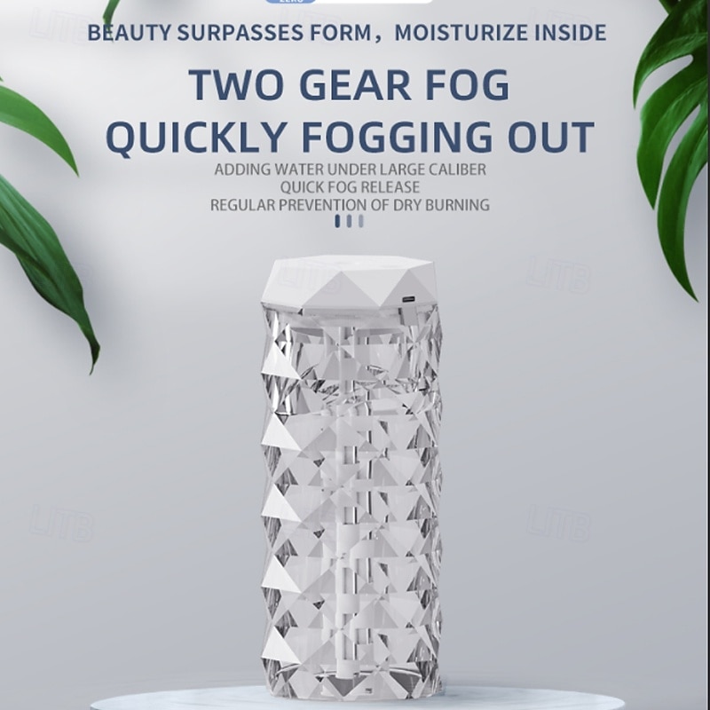 400ML/1000ML Air Humidifier USB Atmosphere Humidifier Portable Room Office Desktop Mist Maker RGB Light humidificador4