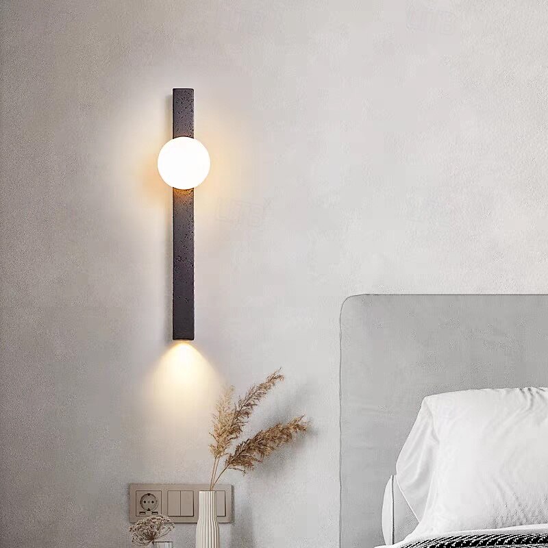 ED Wall Sconce Lamp Stone Indoor Minimalist Linear Strip Wall Mount Light Long Home Decor Lighting Fixture, Indoor Wall Wash Lights for Living Room Bedroom4